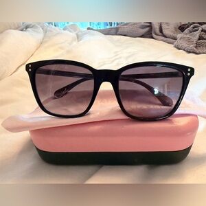 Kate Spade Black Sunglasses with Pink Case